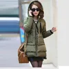 Gravida Kvinnor Kläder Ytterkläder Plus Storlek S-5XL Maternity Coat Vinter Graviditet Långärmad Hooded Tjockad Casual Coat