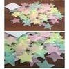 300 Stück 3D-Sterne, die im Dunkeln leuchten, Wandaufkleber, leuchtende fluoreszierende Wandaufkleber für Kinder, Babyzimmer, Schlafzimmer, Decke, Heimdekoration, WY116
