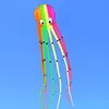 Aksesuarlar Ahtapot Uçurtma 3D Uçurtma Karikatür Renkli Skeletonfree Uzun Kuyruk Uçmak Kolay Plaj Uçurtmaları Açık Hava Spor Oyunu