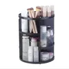 360 Dönen Makyaj Organizer Saklama Kutusu Ayarlanabilir Plastik Kozmetik Fırçalar Ruj Tutucu Makyaj Takıları Konteyner Stand