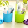 Heißer Verkauf Kreative Zahnbürstenhalter tragbare poröse Desktop-Aufbewahrungsröhre Haushaltsbedarf Multifunktions-Zahnbürstenbox 35 Stück