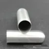 Stainless steel silver cigar tube Cylindrical metal portable single cigar box Wire drawing sanding cigar accessories