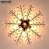 Vintage Crystal Chandelier Light Fixture American Style Pendant Lustres Suspension Lampara de techo Dining room Living room Indoor Lighting