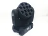 LED beam moving head light 12x12w rgbw 4in1 color with advanced 9/16 dmx channels for dj disco parties show lights