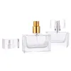 TOP SELLING Square 30 ml Wyczyść Puste szklane butelki perfum Hurtownie Essential Oil Bottle Spray do pakowania kosmetycznego perfum