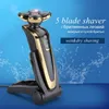 Shavers Original 5D 전기 면도기 젖은 마른 얼굴 면도 기계 충전식 수염 전기 면도기 남성 다기능 신랑 170m