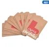 50st Multi Style Kraft Paper Taggar DIY Crafts Hang Tag Presentförpackning Tillbehör Etiketter till julfavörer med rep