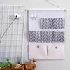 Storage Rack 7 pockets wall hanging organizers kitchen bathroom sundries cotton linen holder door hanging sundry 4934 5cm