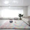 Chambre de peluche luxueuse tapis de moquette avec des tapis de cheveux longs lavables pour salon de luxe maison décoration moelleux tapis de tapis de grande surface moelleux