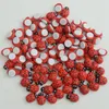 XBJ006 Artificial 10 Pçs Lady Beetle Ornament Garden Miniatures Gnomes Musgo Terrária Artesanato Estatuetas para Casa Jardim Decor