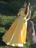 Simple Cheap Elegant Prom Dresses With Pockets Beads Custom Made Hot Sale Two Pieces Dresses Floor Length Zipper Back Formal Evening Dresses