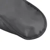 Schwarze Augenmaske aus Polyester, Schwamm, Schatten, Nickerchen, Augenbinde, zum Schlafen, Reisen, weiche Polyester-Masken, 4 Schichten, kostenloser DHL