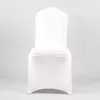 50pcs مأدبة أبيض لدنة كرسي مرنة تغطي Slipcover العالمي الزفاف ديكور ديكور حفلة قابلة للطي قضية مقعد الكرسي