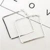 Metall Quadratische Creolen Für Frauen Mode Frauen Designer Schmuck Boho Geometrische Einfache Ohrringe Pendientes 5 CM GD5