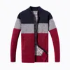 Ruelk Brand-CLOTHING Spring Cardigan Male Mode Kwaliteit Katoen Sweater Men Casual Navy Redwine Mens Sweatersmx190926