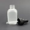 10 ml 20 ml 30 ml flacon compte-gouttes en verre dépoli bouteilles d'huile essentielles bouteilles d'échantillons expédition rapide F1990