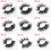 5D Soft Mink False Wimpers Doos Verpakking 25mm Handgemaakte Piekpoot Pluizig Lange Wimper Natuur Oog Make-up Tools