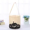 Halloween Candy Bucket Kids Led Night Canvas Candy Giftväskor Halloween Pumpa Ghost Skull Printed Party Candy Storage Bags