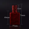 17ml Refillable Metal Roller Ball Bottles Red & Blue Mini Glass Perfume Bottle Portable Flacon Vide Cosmetique