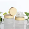 20 ml 30 ml 40 ml 50 ml 60 ml 80 ml 100 ml Frost Glass Cream Jar flessen met plastic deksels Cap Frosted Lotion Spray Bottle Cosmetic Conta4978206