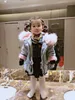 Children's cowboy plus velvet warm jacket Fashionable and simple design coat