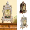 Desk Alarm Clock Vintagetable Clock Classical vardagsrum Dekorativt TV -skåp Desk lyxklockor Heminredning234p7384495