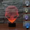 3d lampa usb power 7 färger fantastisk optisk illusion 3d växa led lampa främling former barn sovrum natt ljus