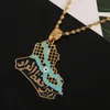 Edelstahl Trendy Republik Irak Karte Anhänger Halskette Allah Karten Kette Schmuck7034383