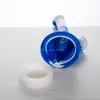 Silicone Bong 6,4 pouces Base de bécher Conduites d'eau 14mm femelle bongs incassables Silicone Downstem Verre Bol