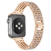 Stylish Crystal Diamond Strap for Apple Watch Ultra 49mm Band 41mm 45mm 38mm 42mm 40mm 44mm Stainless Steel Replacement Bands iWatch Series 8 7 6 SE 5 4 3