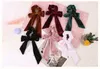 Jolie fille cheveux corde velours chouchous nœud papillon bandes de cheveux élastiques pour femmes nœuds papillon queue de cheval titulaire accessoires dc369