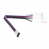 Male 5 Pin Solder Connector Plug for RGB LED Strip Light 10PCS