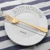 골드 식기 세트 결혼식 호의 골드 커터 세트 식기 세척기 안전 광택 골드 Flatware 스테인레스 스틸 세트 도매