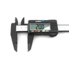 Calipers Digital 150 milímetros 6inch LCD eletrônico Vernier Caliper Carbon Fiber micrômetro calibre 0,1 milímetros / 0,01 com caixa de plástico