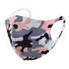 Camo Anti Poussière Visage Bouche Couverture PM2.5 Masque Respirateur Anti-poussière Anti-bactérien Lavable Réutilisable Glace Soie Masques 8styles RRA3094