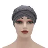 Femmes fille soins des cheveux tresse croix couleur Pure casquettes nuit sommeil chapeaux tête enveloppement élastique doux Bonnet chapeaux