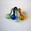 Tuyaux de brûleur à mazout en verre Pyrex coloré 10mm 14mm 18mm Homme Femme Joint Bubbler Fumer des conduites d'eau Pipes à main de tabac Accessoires pour fumer