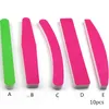 Nail File 10 st / lot Double Side Scrub Nails Buffer Block Ställ tvättbar slipning Polering Slipning Buffing Pedicure Manicure Care Tools