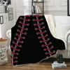 Baseball Sherpa Blanket 150 * 130 centímetros bola de futebol de futebol Impresso 3D Digital do inverno dos miúdos Plush Xaile Couch sofá jogar velo Enrole A-LJJA3028