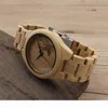 Bobo Bird Classic Bamboo Drewniany zegarek Elk Deer Head Casual RandWatches Bamboo Band Quartz zegarki dla mężczyzn Women4227747