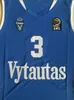 Mens Lithuenia Prienu Vytautas basket Lamelo Ball Jerseys 3 Liangelo Ball Uniform 99 LaVar Ball All Stitched Team Blue White9365664