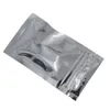 200Pcs/Lot 6*10cm Zipper Top Aluminum Foil Resealable Clear Pack Package Pouches Zip Lock Food Green Beans Storage Bags