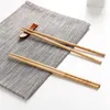 Essstäbchen 10 Paare / Set Chinesischer Stil Kreative Natürliche handgemachte Holzstab-Geschenkgeschirr Set1