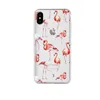 För iPhone 12 Clear Soft TPU Phone Case Flamingo Fashion Design Cover för iPhone 11 Pro XR XS Max 6 7 8 Plus Samsung Note 20 Not 10 S10 S20