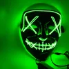 Máscaras de fiesta Máscara de terror de Halloween Luz LED Divertida El cable El fantasma con sangre Año de elección Gran disfraz de festival HH9-2415