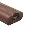 Cournot Wood Dogout Case自然の手作りの木製ダグアウトセラミック1ヒッターメタルクリーニングフックタバコ喫煙パイプポータブル6601173