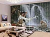 カーテン大滝猿サルと美容3Dキャラクターカーテンインテリアの装飾の高級絶妙な遮光カーテン