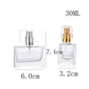 Bouteille de parfum en spray de 30ml, contenant cosmétique vide rechargeable pour voyage avec atomiseur argent et or, prix de gros