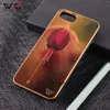 2021 Großhandel Holz TPU Blank Custom Design Pflanzenblumen Handyhüllen für iPhone 6s 7 8 Plus 11 12 Pro Xs Xr XMax Back Cover Shell