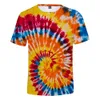 Psychedelische T-shirts Mannen Vrouwen Tie Dye Tshirt Homme Kleurrijke T-shirts Ruimte T-shirts 3D Gedrukt Harajuku T-shirt Casual T-stukken Tops7871298